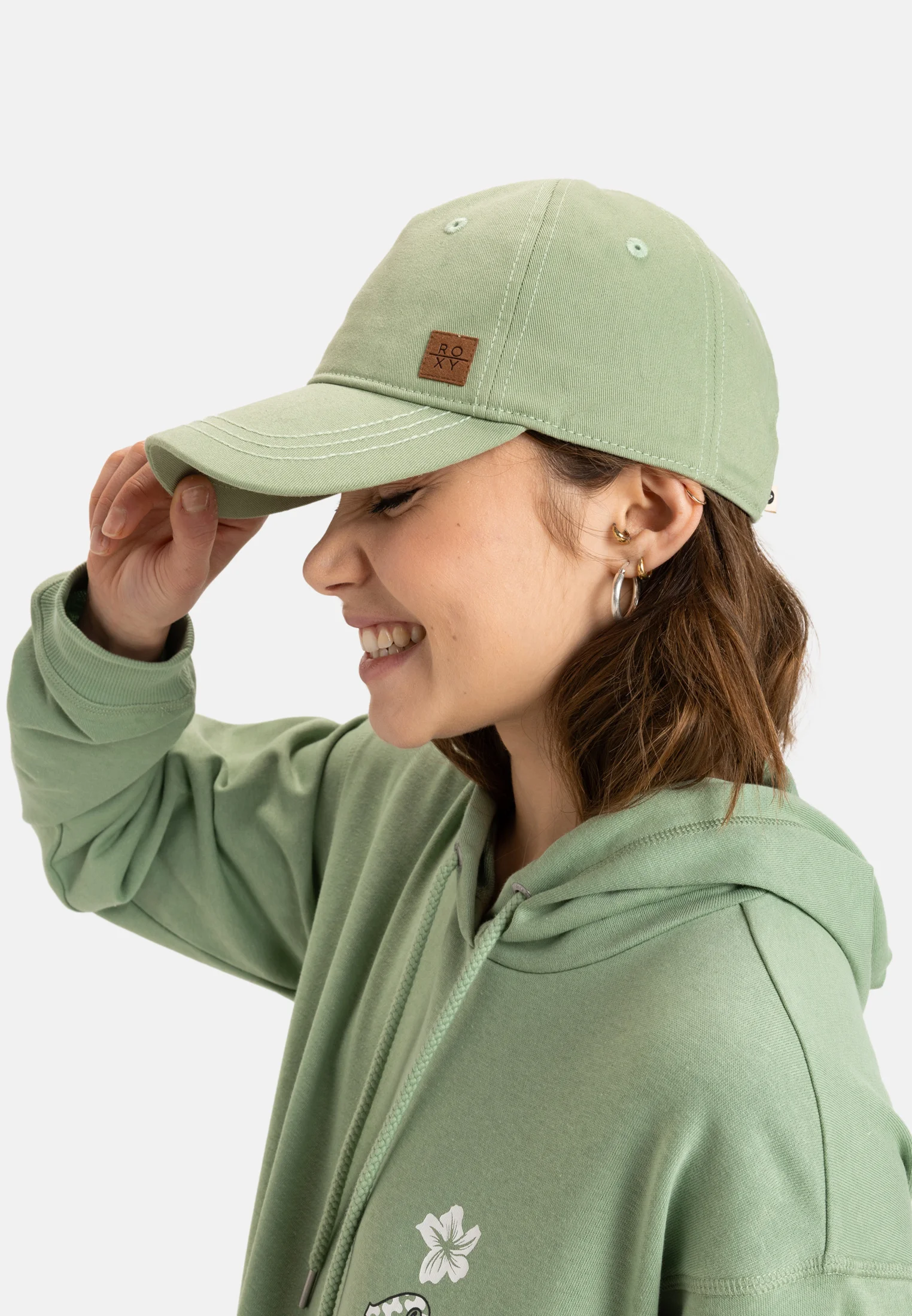 Casquette - Roxy - Rose / Blanc / Vert – Image 5